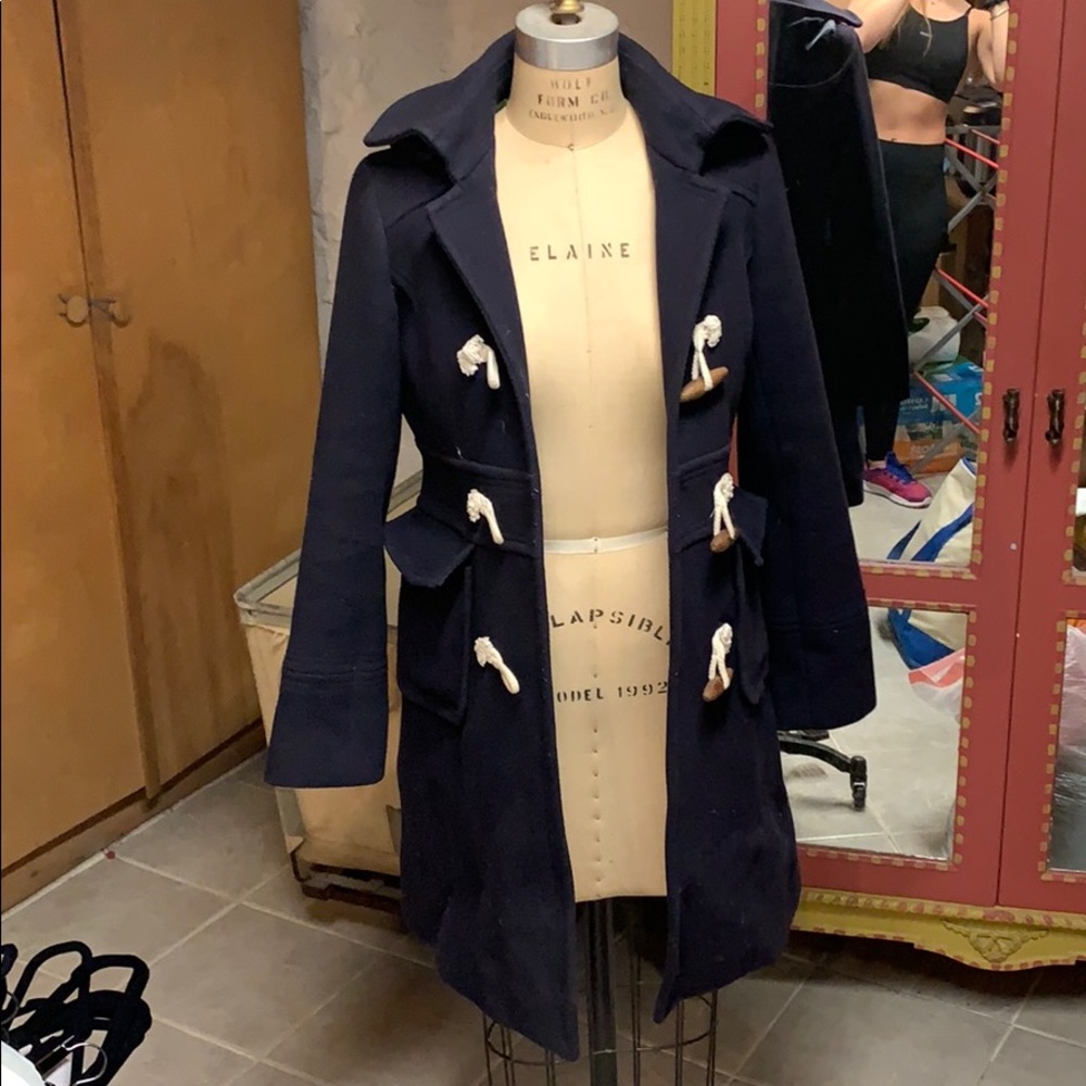 Jcrew navy pea coat